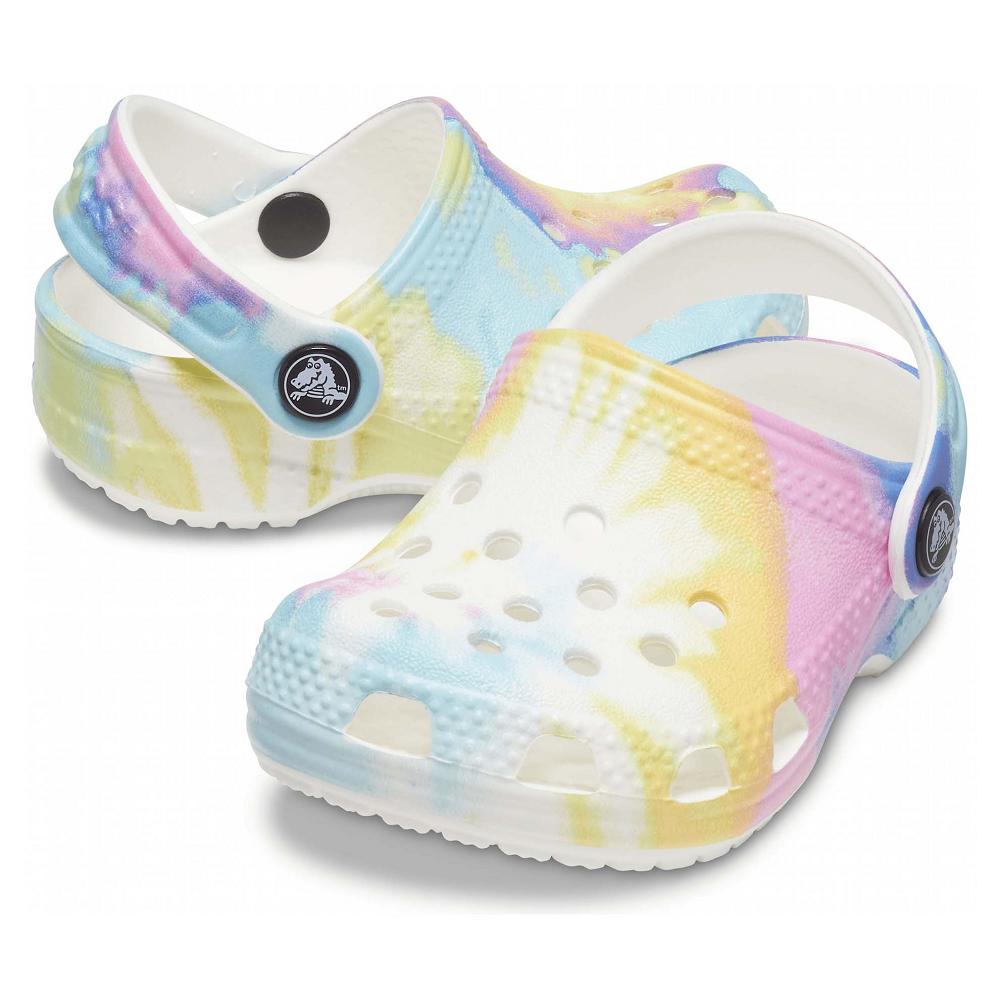 White / Multi Boys' Crocs Littles™ Graphic Clogs | NZ 1388PJJQ